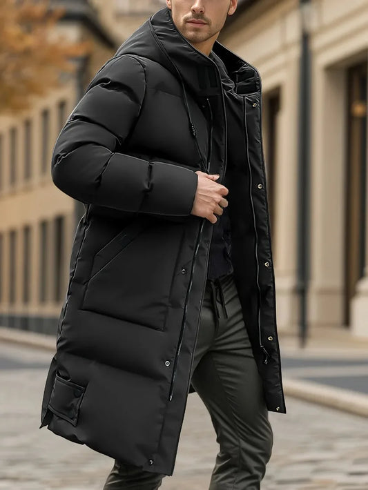 ALBNO Men’s Heavyweight Winter Coat – Windproof & Hooded