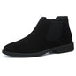 Men's High-Top Leather Chelsea Ankle Boots