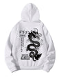 ALBNO Men’s Graphic Hoodie – White Medium