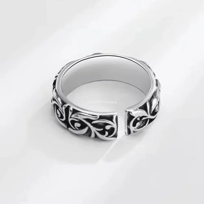 ALBNO Retro Vine Ring – Unisex Punk Vintage Style