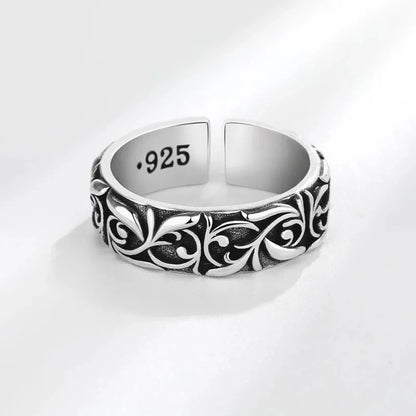 ALBNO Retro Vine Ring – Unisex Punk Vintage Style