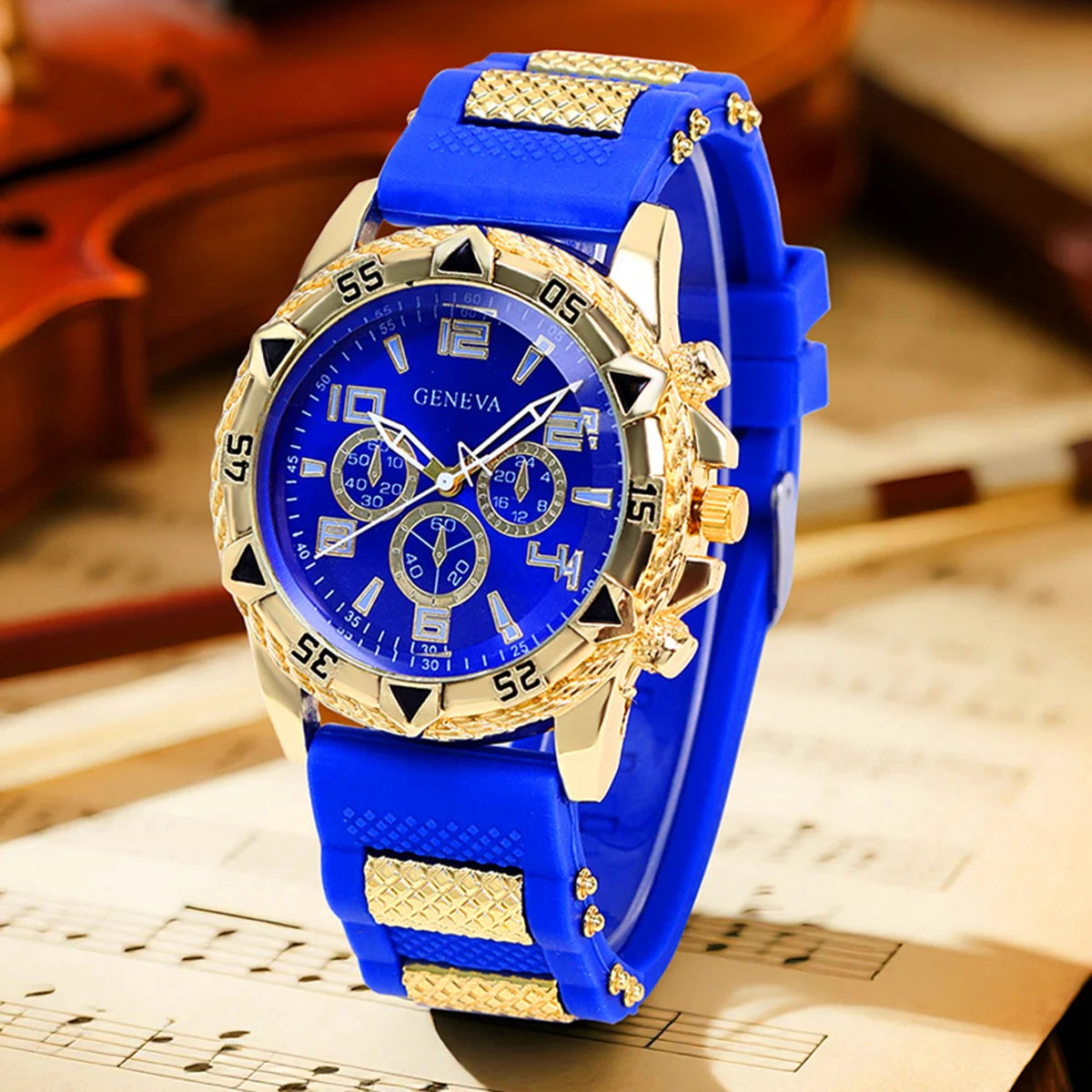 Vintage Men’s Watch Set (2pcs) – Quartz Stainless Steel & Silicone