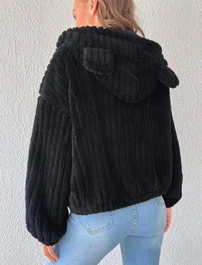 VigoCasey 2025 Women’s Autumn/Winter Zipper Jacket – Plush & Warm