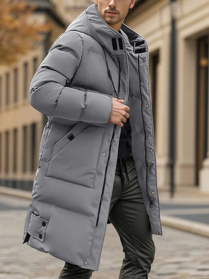 ALBNO Men’s Heavyweight Winter Coat – Windproof & Hooded