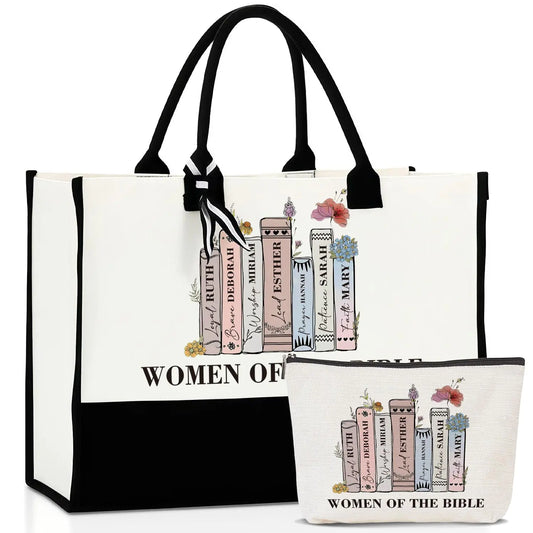 ALBNO Women’s Christian Bible Tote Bag – Inspirational Gift