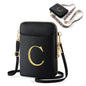 ALBNO Women’s Crossbody Bag – Black Leather RFID